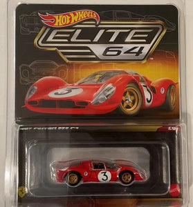 HOT WHEELS RLC ELITE 64 RED 1967 FERRARI 330 P4