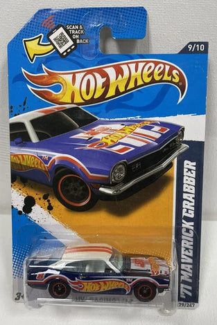 2012 HOT WHEELS SUPER TREASURE HUNT '71 BLUE MAVERICK GRABBER