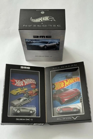 HOT WHEELS RLC DELOREAN DMC-12 & ALPHA SET