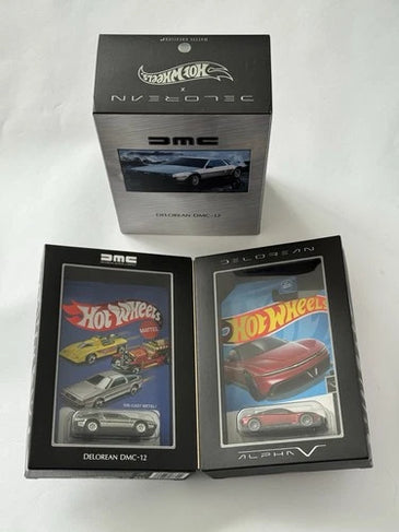 HOT WHEELS RLC DELOREAN DMC-12 & ALPHA SET