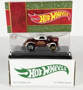 HOT WHEELS RLC RED 2022 HOLIDAY '41 WILLY'S GASSER