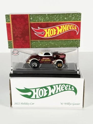 HOT WHEELS RLC RED 2022 HOLIDAY '41 WILLY'S GASSER