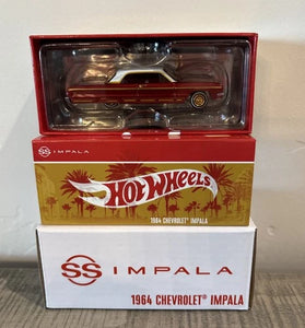 HOT WHEELS RLC RED 1964 CHEVROLET IMPALA LOWRIDER
