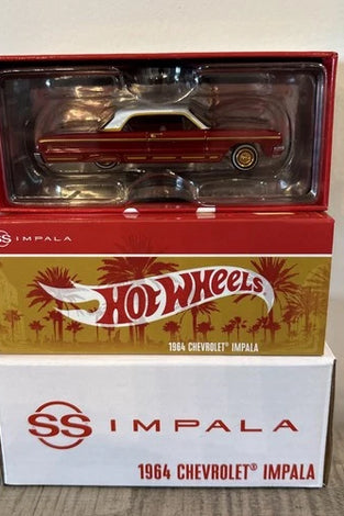 HOT WHEELS RLC RED 1964 CHEVROLET IMPALA LOWRIDER
