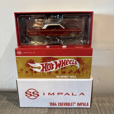 HOT WHEELS RLC RED 1964 CHEVROLET IMPALA LOWRIDER