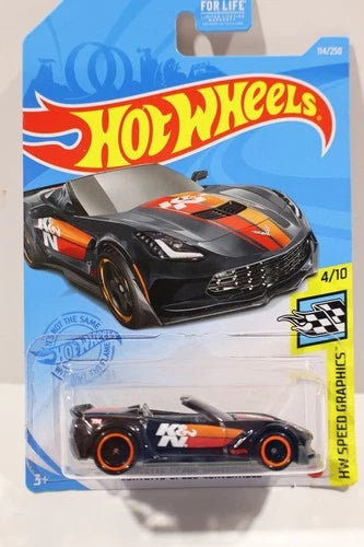 HOT WHEELS SUPER TREASURE HUNT K&N CORVETTE C7 Z06 CONVERTIBLE