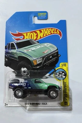 HOT WHEELS SUPER TREASURE HUNT FALKEN LIVERY TOYOTA OFF ROAD TRUCK