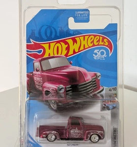 HOT WHEELS SUPER TREASURE HUNT PINK '52 CHEVY PICKUP TRUCK