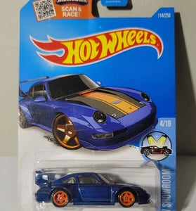 HOT WHEELS SUPER TREASURE HUNT BLUE PORSCHE 993 GT2