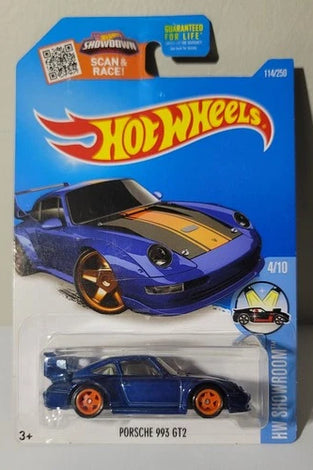 HOT WHEELS SUPER TREASURE HUNT BLUE PORSCHE 993 GT2