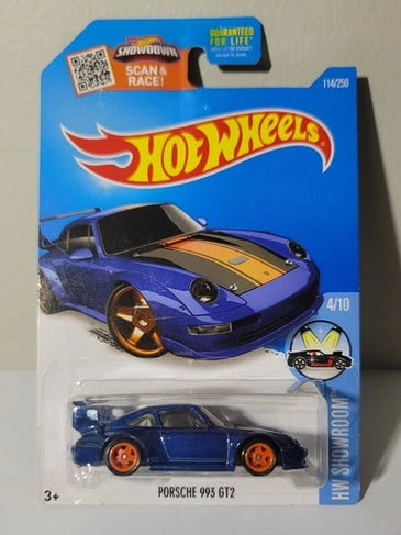 HOT WHEELS SUPER TREASURE HUNT BLUE PORSCHE 993 GT2