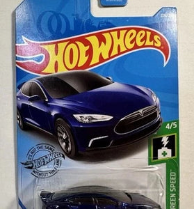 HOT WHEELS SUPER TREASURE HUNT BLUE TESLA MODEL S