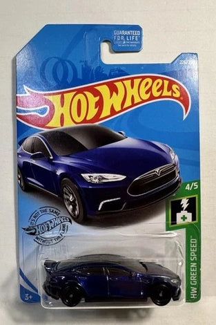 HOT WHEELS SUPER TREASURE HUNT BLUE TESLA MODEL S