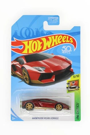 HOT WHEELS SUPER TREASURE HUNT RED AVENTADOR MIURA HOMAGE