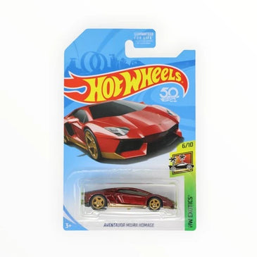 HOT WHEELS SUPER TREASURE HUNT RED AVENTADOR MIURA HOMAGE