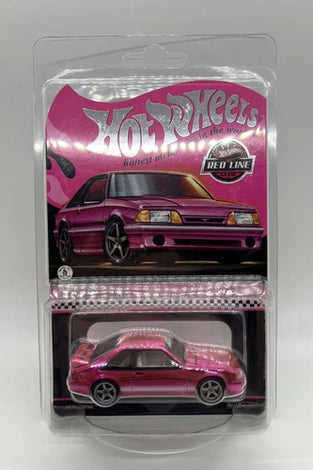 HOT WHEELS RLC PINK 1993 FORD MUSTANG COBRA R