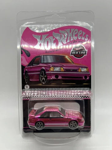 HOT WHEELS RLC PINK 1993 FORD MUSTANG COBRA R