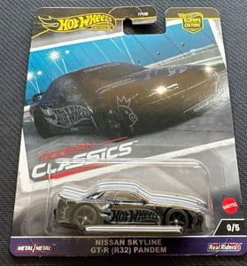 HOT WHEELS MODERN CLASSICS CHASE BLACK NISSAN SKYLINE GT-R (R32) PANDEM