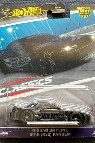HOT WHEELS MODERN CLASSICS CHASE BLACK NISSAN SKYLINE GT-R (R32) PANDEM