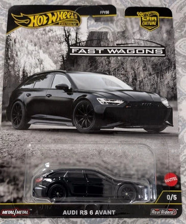 HOT WHEELS FAST WAGONS CHASE BLACK AUDI RS 6 AVANT