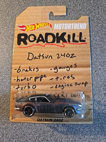 HOT WHEELS RLC MOTORTREND ROADKILL DATSUN 240Z
