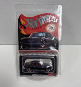 HOT WHEELS RLC BLACK CUSTOM CAMARO w/PATCH & PIN