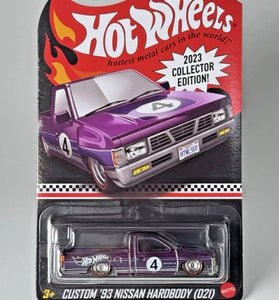 HOT WHEELS RLC PURPLE 2023 COLLECTOR EDITION CUSTOM '93 NISSAN HARDBODY (D21)
