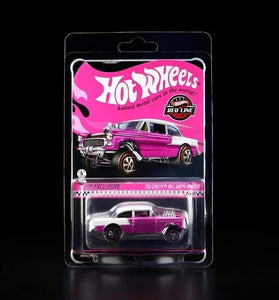HOT WHEELS RLC PINK '55 CHVEY BEL AIR GASSER