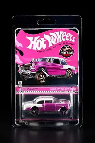 HOT WHEELS RLC PINK '55 CHVEY BEL AIR GASSER