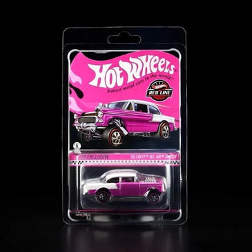 HOT WHEELS RLC PINK '55 CHVEY BEL AIR GASSER