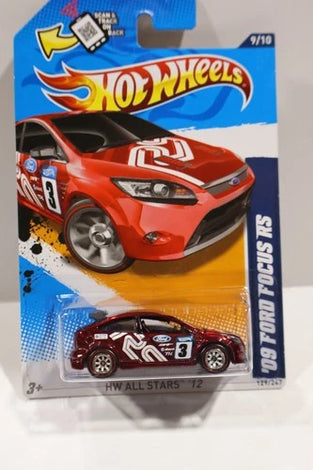 2012 HOT WHEELS SUPER TREASURE HUNT RED '09 FORD FOCUS RS