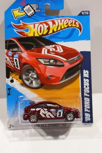 2012 HOT WHEELS SUPER TREASURE HUNT RED '09 FORD FOCUS RS