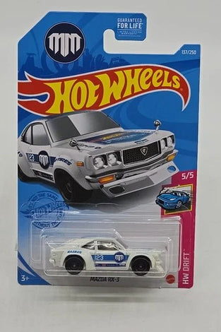 HOT WHEELS SUPER TREASURE HUNT WHITE MAZDA RX-3