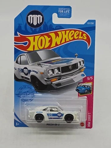 HOT WHEELS SUPER TREASURE HUNT WHITE MAZDA RX-3