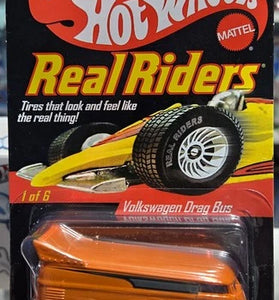 HOT WHEELS RLC REAL RIDERS ORANGE CHROME VOLKSWAGEN DRAG BUS
