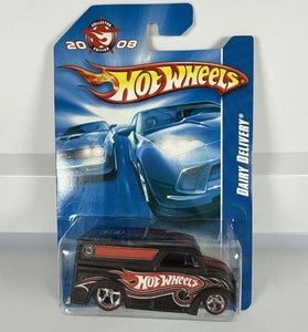 HOT WHEELS RLC 2008 COLLECTORS EDITION BLACK DAIRY DELIVERY w/FACTORY STICKER