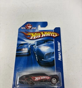 HOT WHEELS RLC 2008 COLLECTORS EDITION BLACK PURPLE PASSION w/FACTORY STICKER