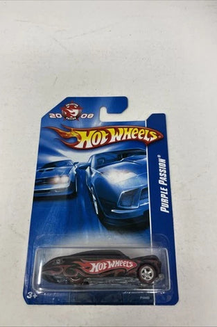 HOT WHEELS RLC 2008 COLLECTORS EDITION BLACK PURPLE PASSION w/FACTORY STICKER