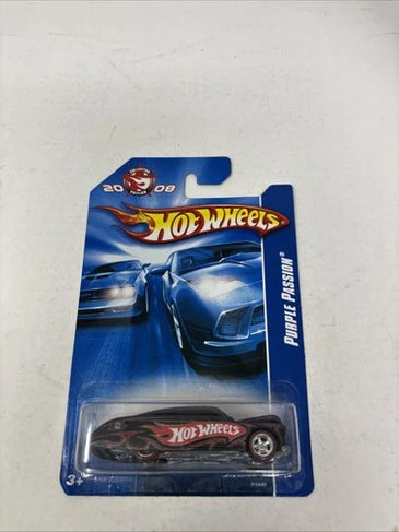 HOT WHEELS RLC 2008 COLLECTORS EDITION BLACK PURPLE PASSION w/FACTORY STICKER