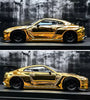 FUJI  GOLD CHROME PANDEM ROCKET BUNNY NISSAN SKYLINE GT-R R35