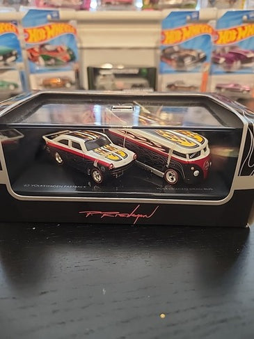 Hot Wheels 2010 Japan Convention VW Drag Bus Fastback 2-Car Set by Phil Riehlman