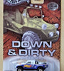 HOT WHEELS PREFERRED 1/20,000 BLUE & WHITE DOWN & DIRTY TOYOTA TRUCK
