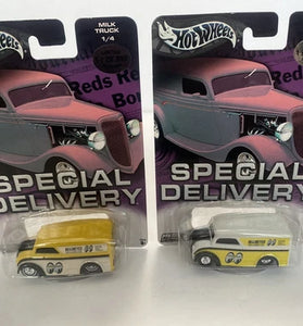 HOT WHEELS PREFERRED 1/20,000 BOTH VERSIONS MOON EYES DAIRY DELIVERYS