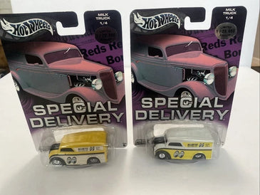 HOT WHEELS PREFERRED 1/20,000 BOTH VERSIONS MOON EYES DAIRY DELIVERYS