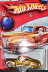 HOT WHEELS 2007 HOLIDAY RODS GOLD TAIL DRAGGER w/SANTA CLAUS