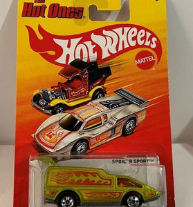 HOT WHEELS THE HOT ONES LIME VARIANT SPOILER SPORT IN PROTECTO