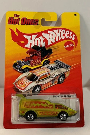 HOT WHEELS THE HOT ONES LIME VARIANT SPOILER SPORT IN PROTECTO