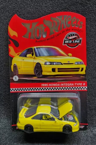 HOT WHEELS RLC YELLOW 1995 HONDA INTEGRA TYPE R
