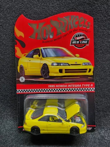 HOT WHEELS RLC YELLOW 1995 HONDA INTEGRA TYPE R