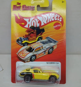 HOT WHEELS THE HOT ONES YELLOW '63 SPLIT WINDOW CORVETTE